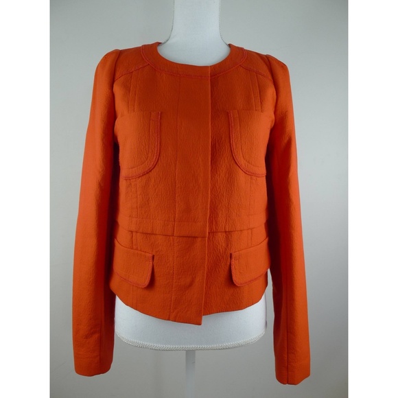 Comptoir Des Cotonniers Jackets & Blazers - Comptoir Des Cotonniers Molia Cotton Orange Jacket